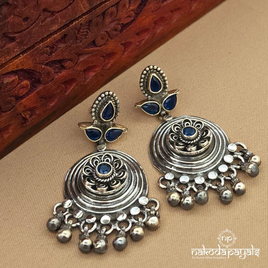 Emerald Blue Chandbali (C4164)