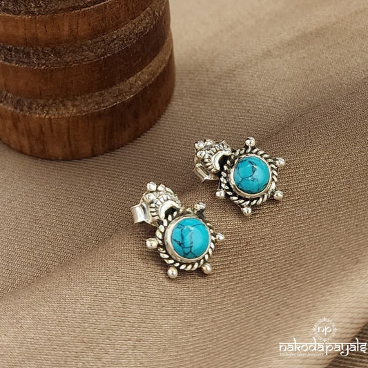 Turquoise Glow Studs (S3576)