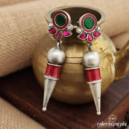 Rani Pink Kundan Earrings (C3591)