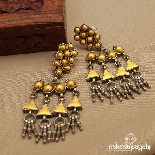 Royal Fusion Dual Tone Earrings (C4069)