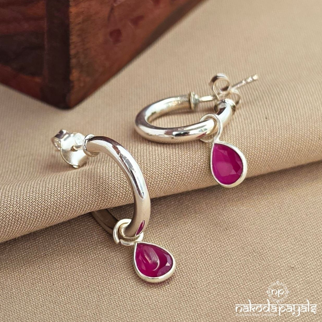 Pink Drop Studs (S4145)