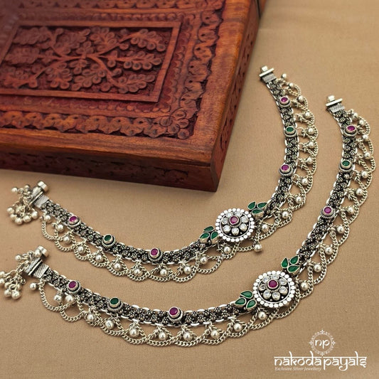 Sparkling Layered Anklets (A6973)