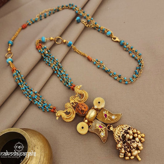Turquoise Coral Puligore Neckpiece (Gn9599)