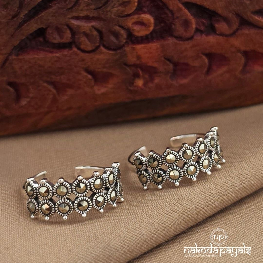 Stunning Marcasite Toerings (T4929)