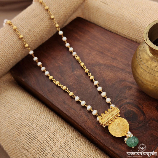 Coin Green Drop Neckpiece (Gn9158)