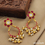 Blossom Kundan Chandbali (Ge7683)