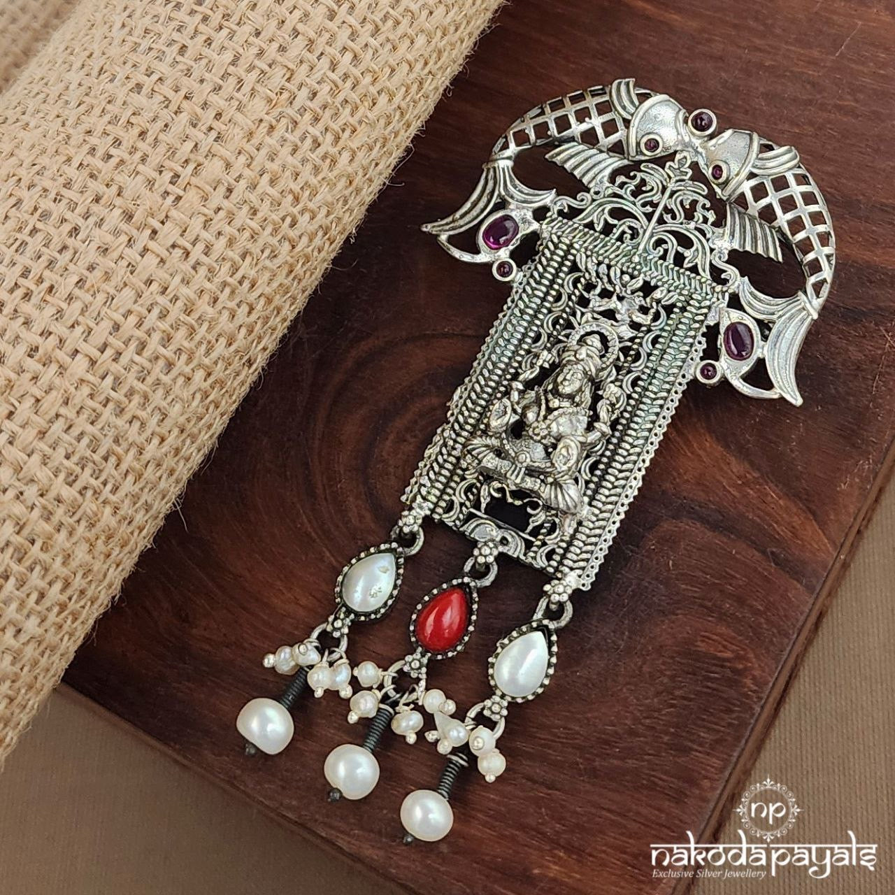 Coral Twin Fish Pendant (P2548)