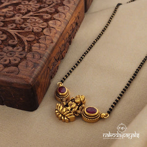 Red Cut Stone Mahalakshmi Mangalsutra (Ms0507)