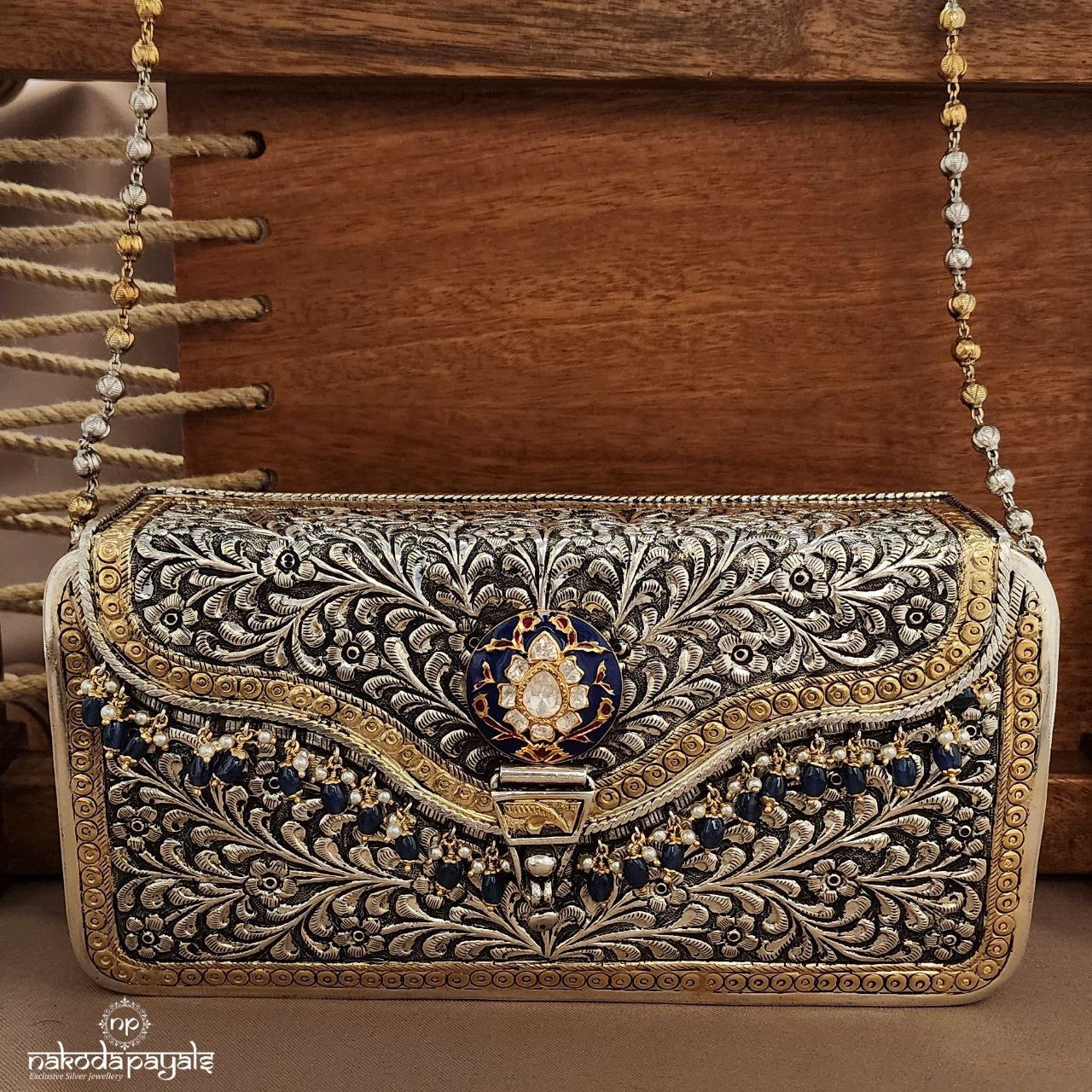 Sapphire Drops Moissanite Purse (Esa307)