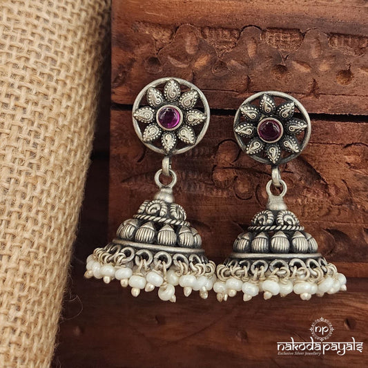 Elegant Pearled Drop Jhumka (J1358)