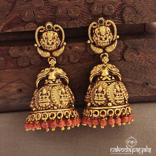Coral Drops Jhumka (Ge9729)