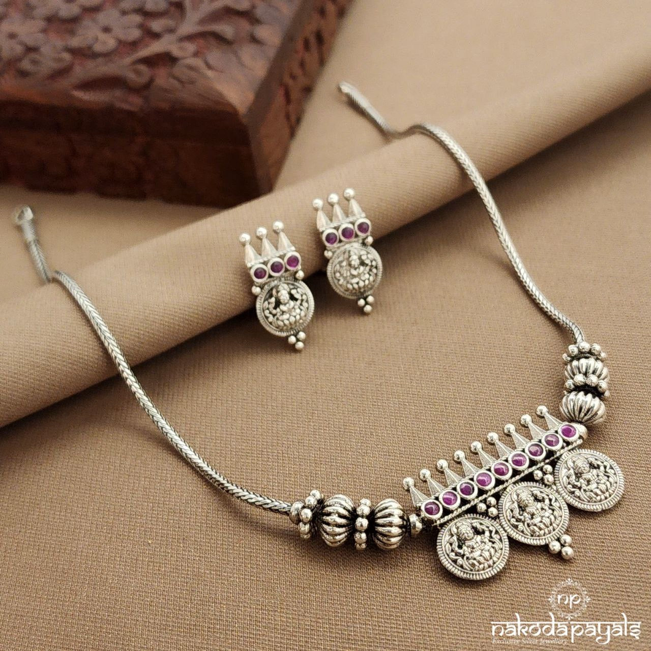 Coined Neckpiece With Earrings (N11306)