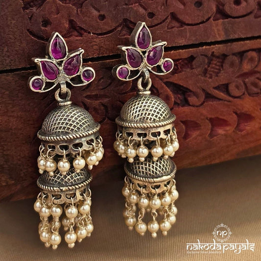 Pinkish Pearly Jhumka (J1810)