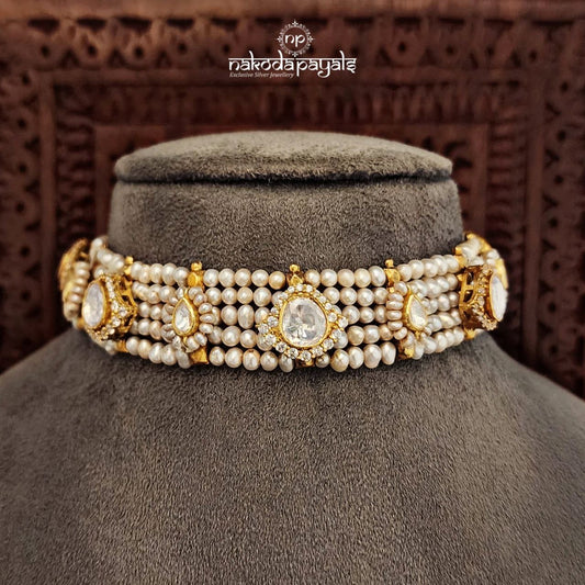 Sitaara Pearly Moissanite Choker (Gn9194)