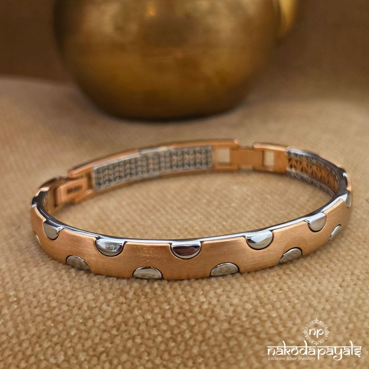 Matte Finish Rose Gold Men’s Kada (Mc1161)