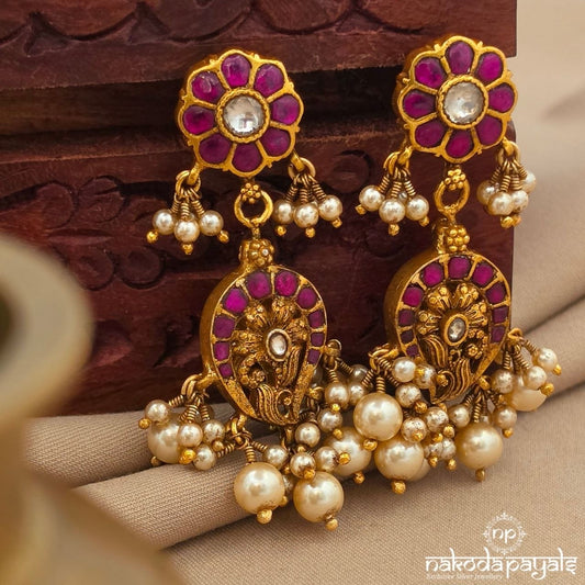 Reversible Kundan Earrings (Ge10921)