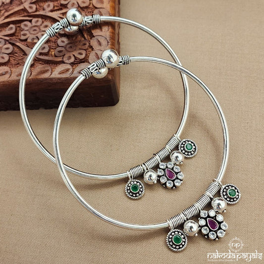 Charms Drop Ankle Kada Pair (A2316)