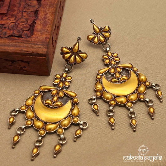 Opal Gold Chandbali (C4063)