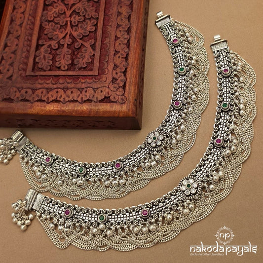 Royal Layered Anklets (A6971)