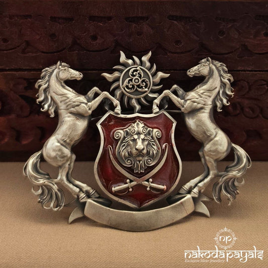 Exquiste Royal Coat of Arms Brooch (St2156)