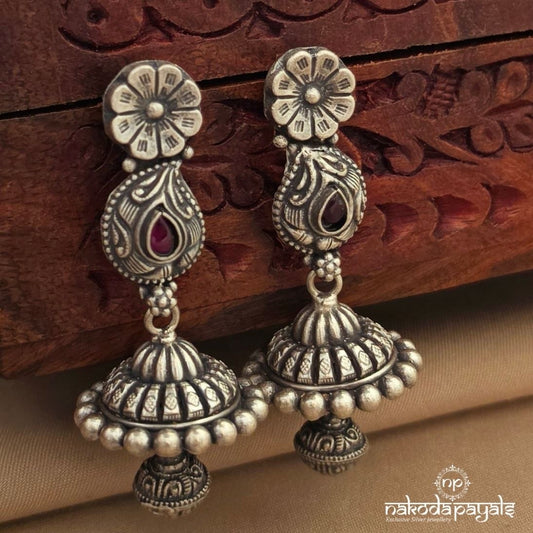Floral Ball Drop Jhumka (J1814)