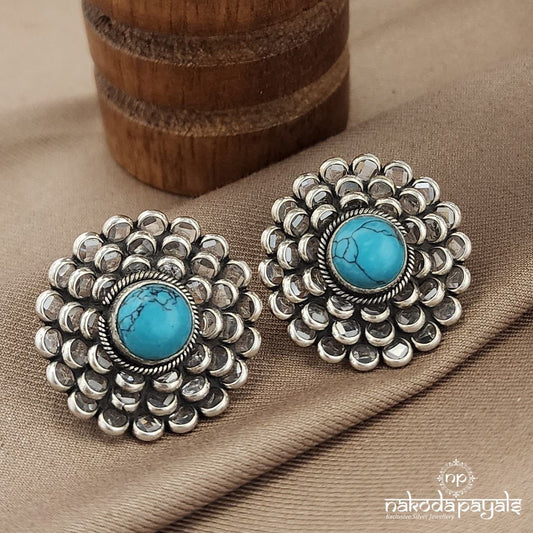 Floral Turquoise Studs (S3578)
