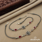 Drop Ends Marcasite Anklets (A5243)