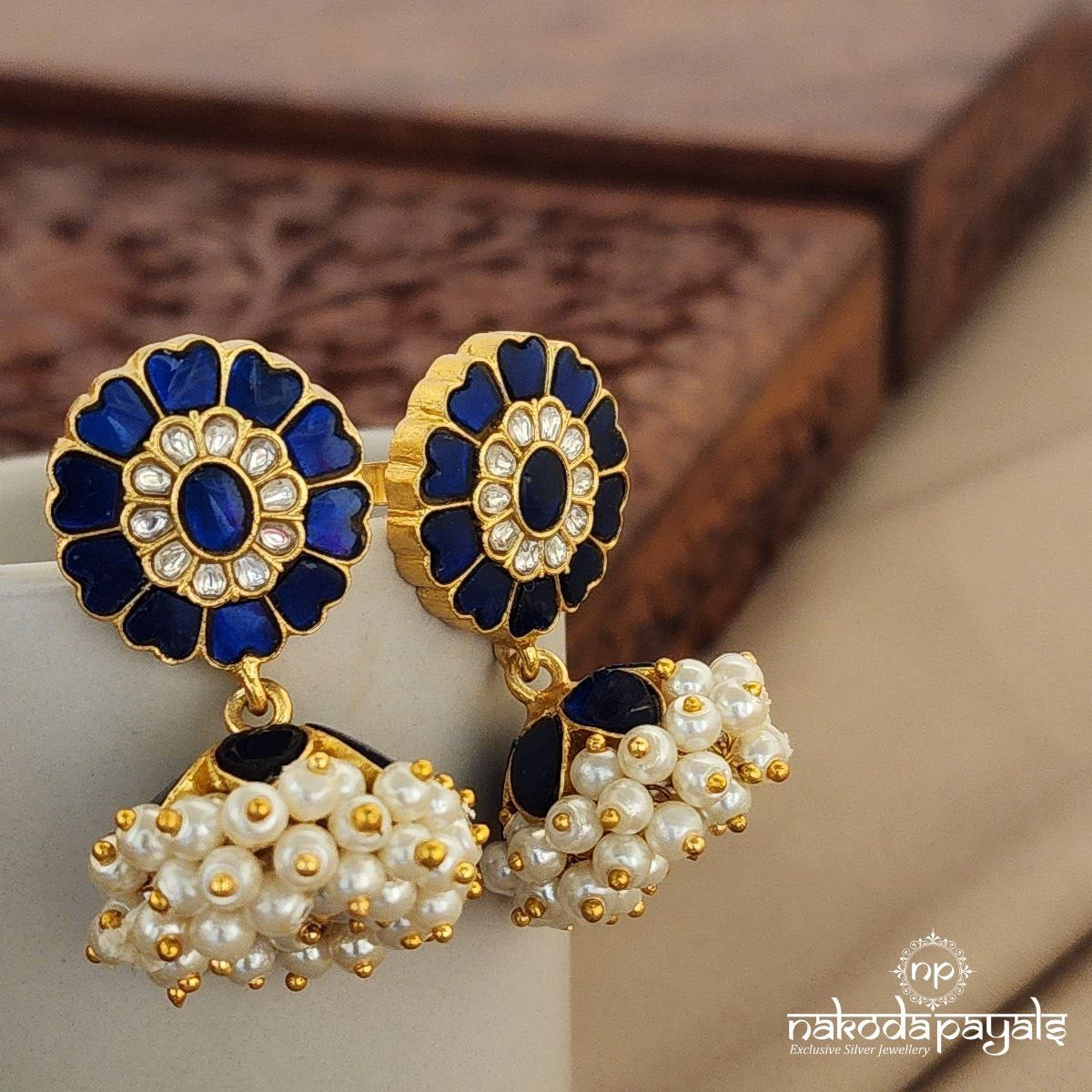 Belli Moda Kundan Jhumka Ge7685 Nakoda Payals