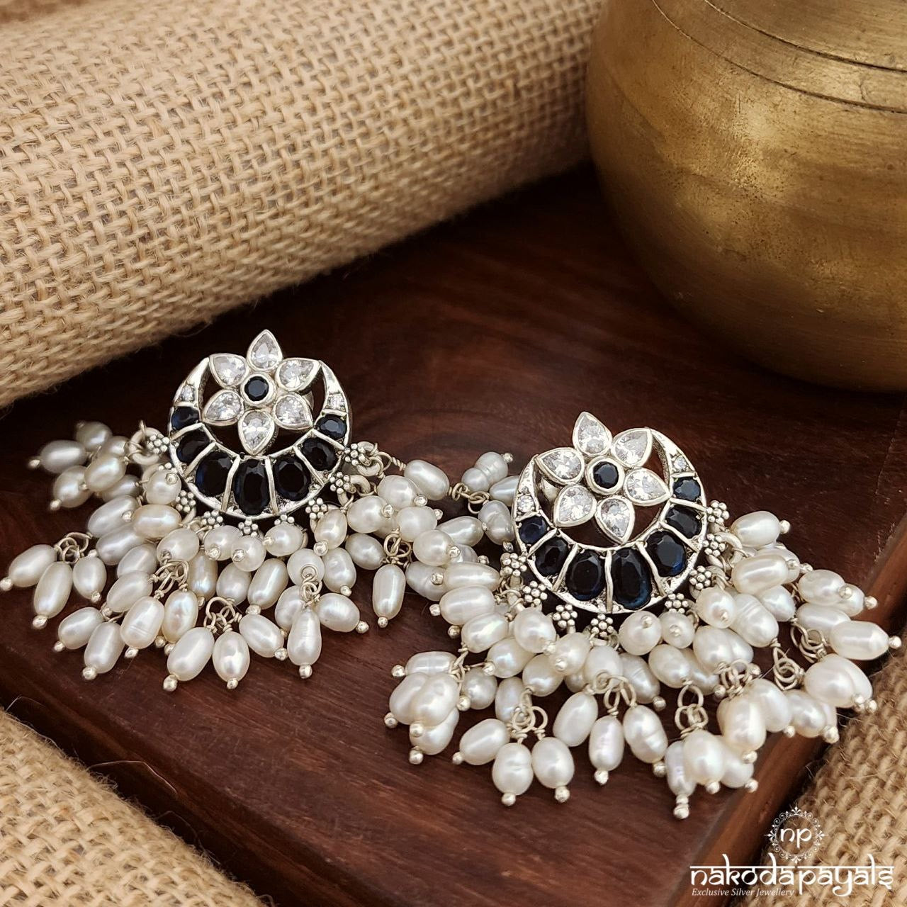 Ocean Whispers Guttapusalu Chandbali (C3559)