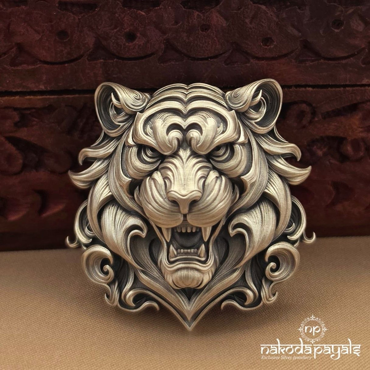 Furious Tiger Brooch (St2152)