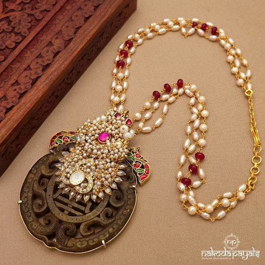 Pearly Twin Birdie Neckpiece (Gn10242)