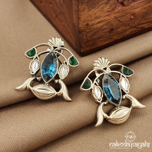 Elegant Blue Studs (S3875)