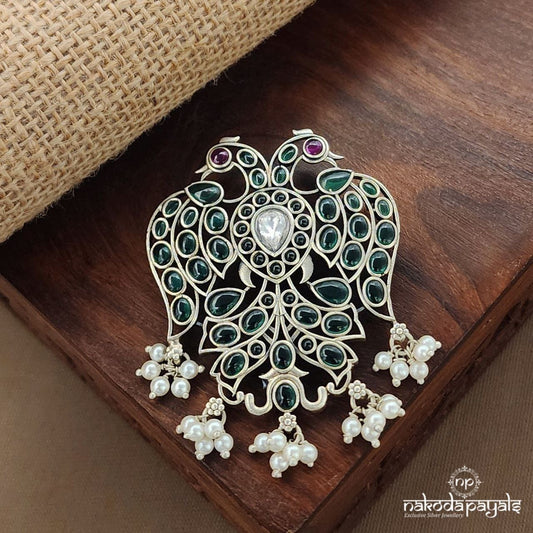 Green Gandaberunda Pendant (P2534)