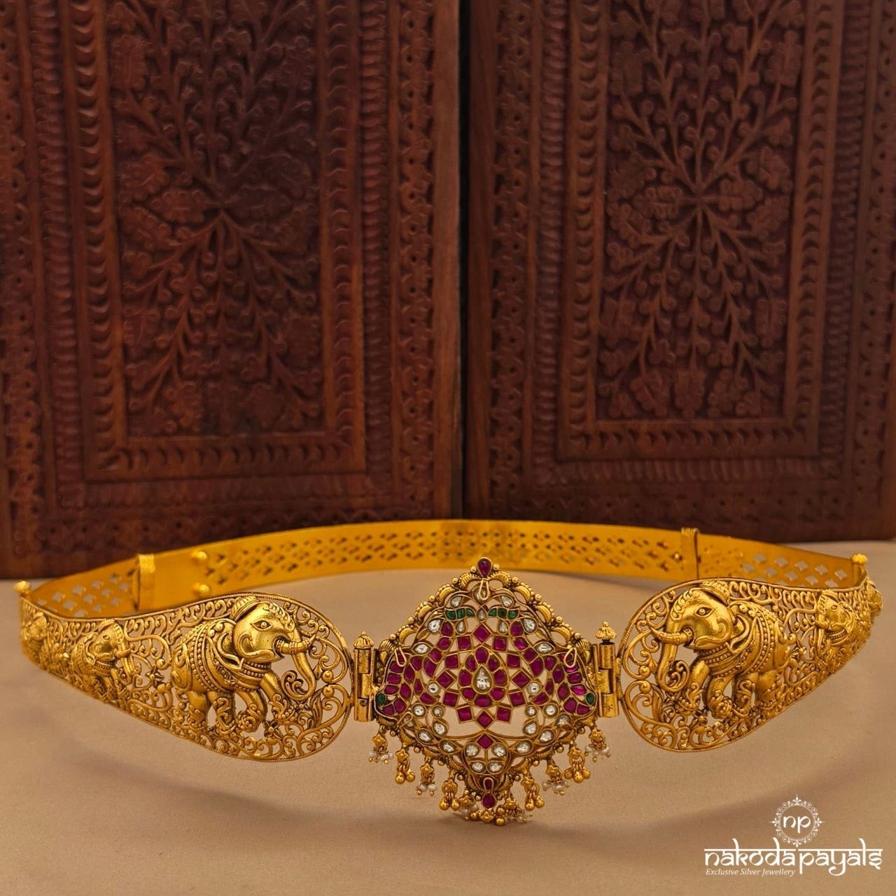 Divine Elephant Kundan Waistbelt (D0264)