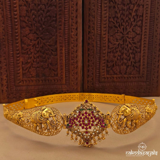 Divine Elephant Kundan Waistbelt (D0264)