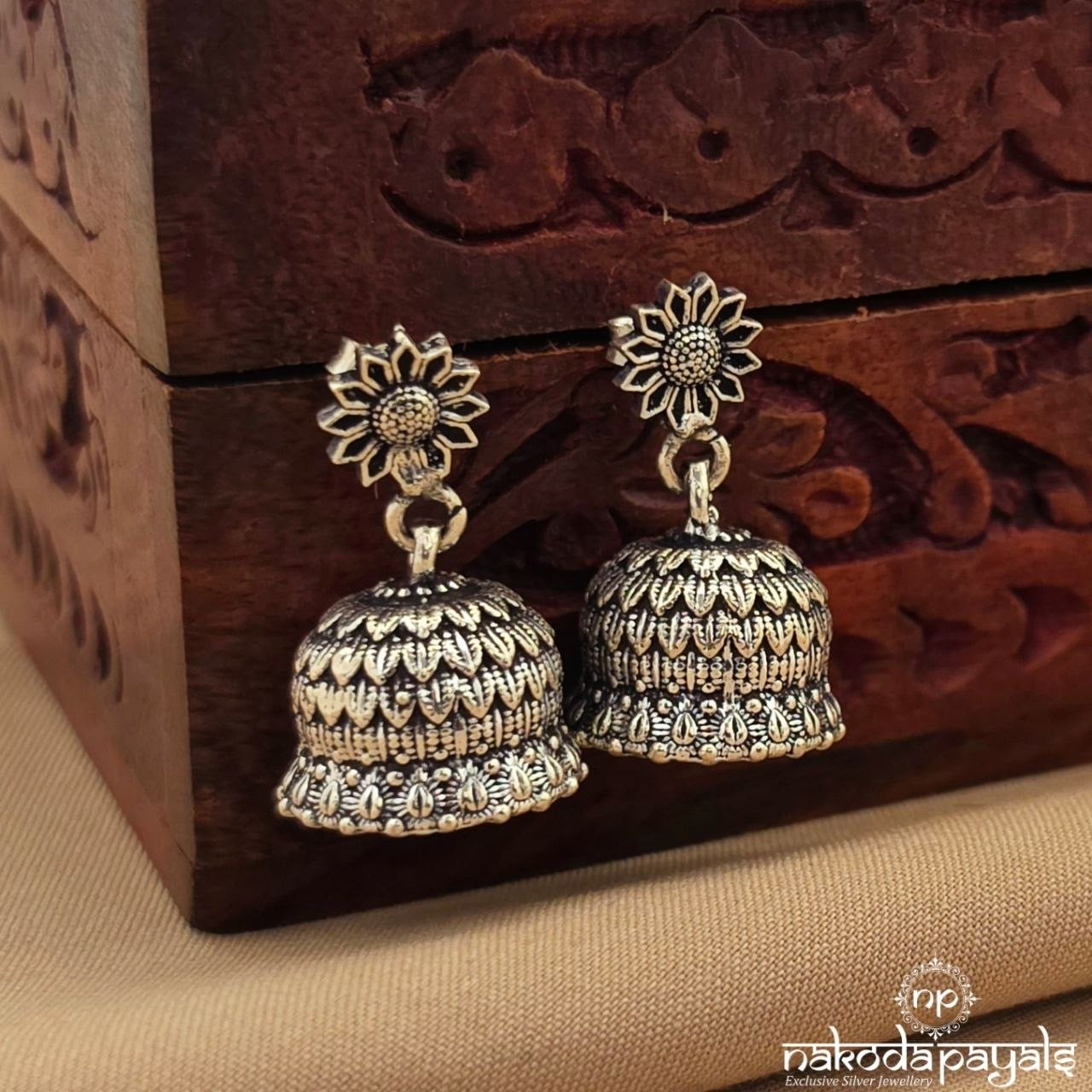 Stunning Oxidised Jhumka (J1809)