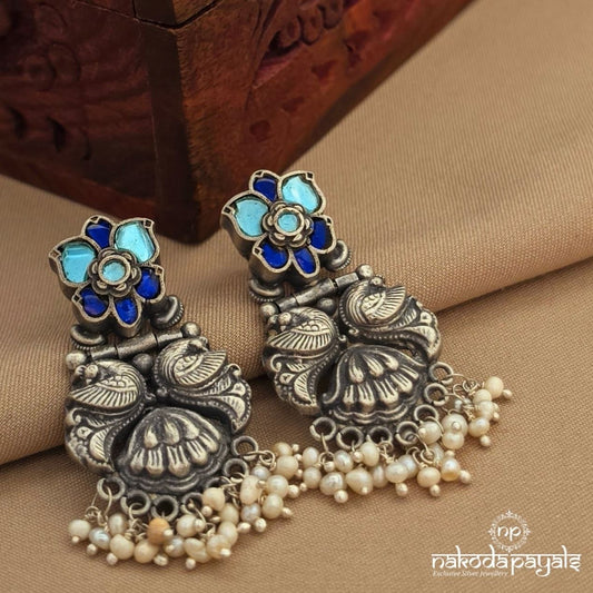 Twin Peacock Pearl Chanbali (C4172)