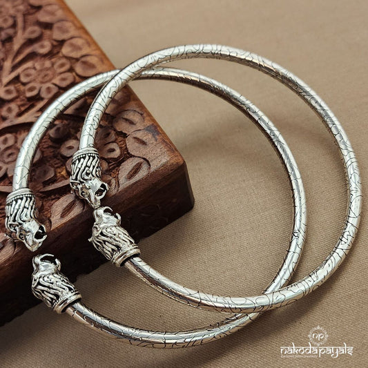 Lion Openable Ankle Kada Pair (A2298)