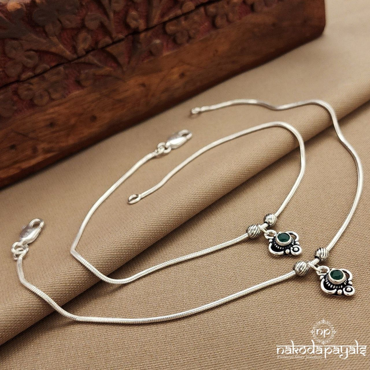 Green Drop Anklets (A6765)