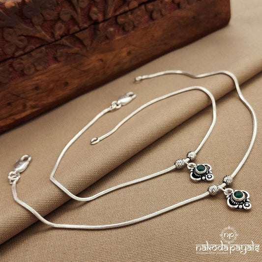 Green Drop Anklets (A6765)