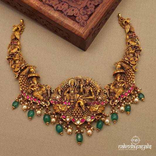 Divine Green Drops Neckpiece (Gn10277)