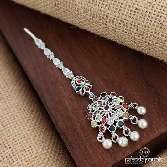Elegant Navratna Maang Tika (M0434)