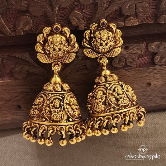 Traditional Mango Ball Drops Jhumka (Ge9732)