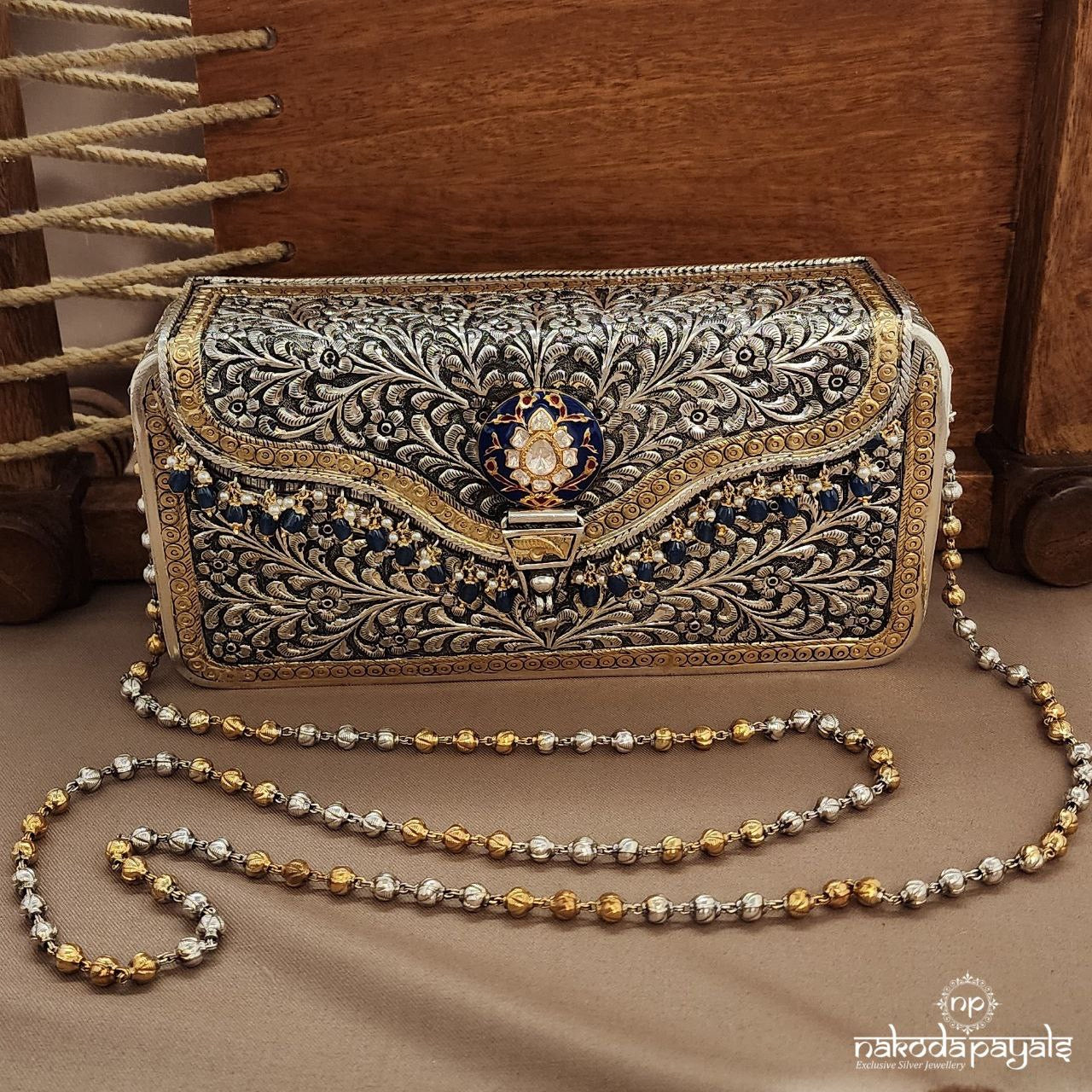 Sapphire Drops Moissanite Purse (Esa307)