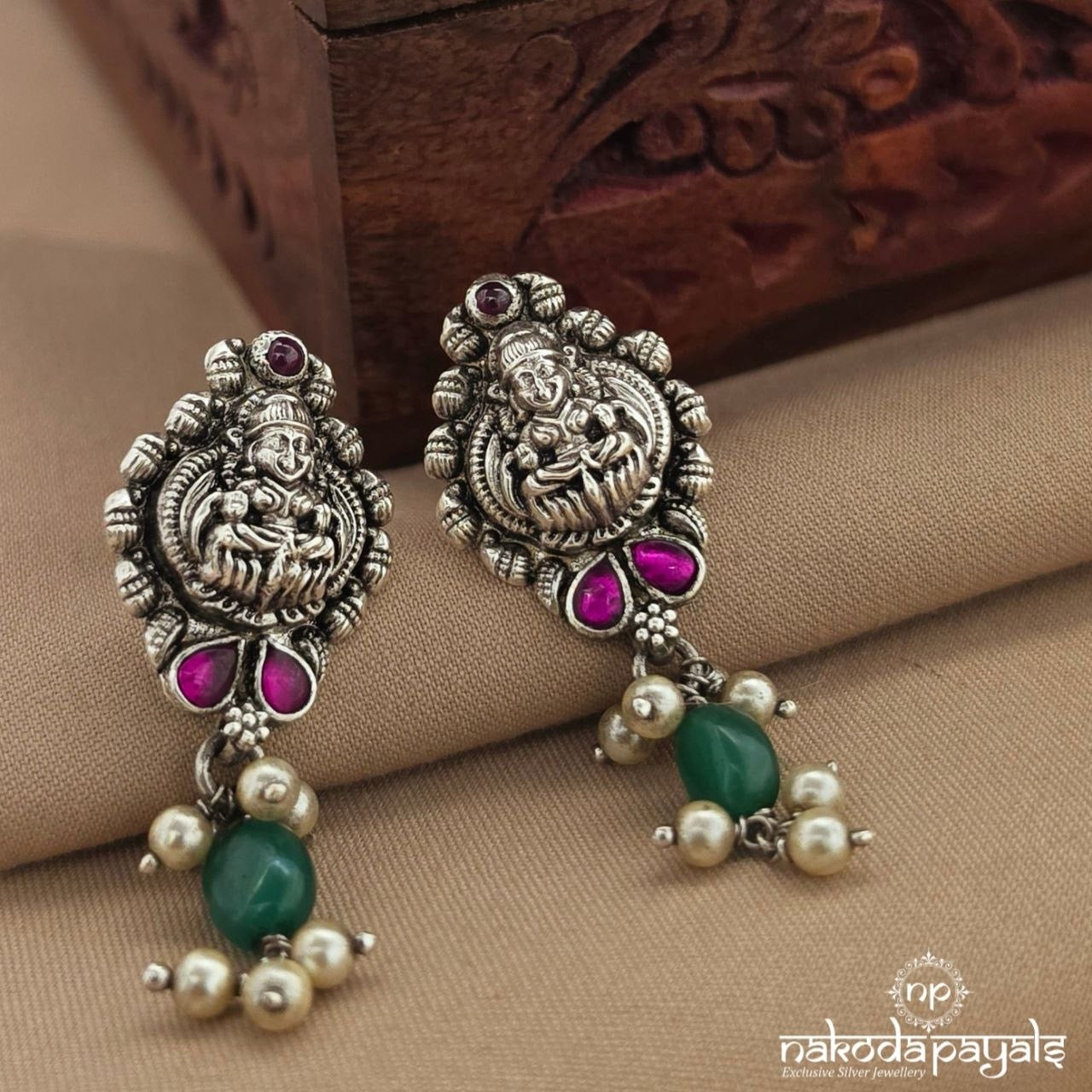 Cute Lakshmi Pearl Studs (S4240)