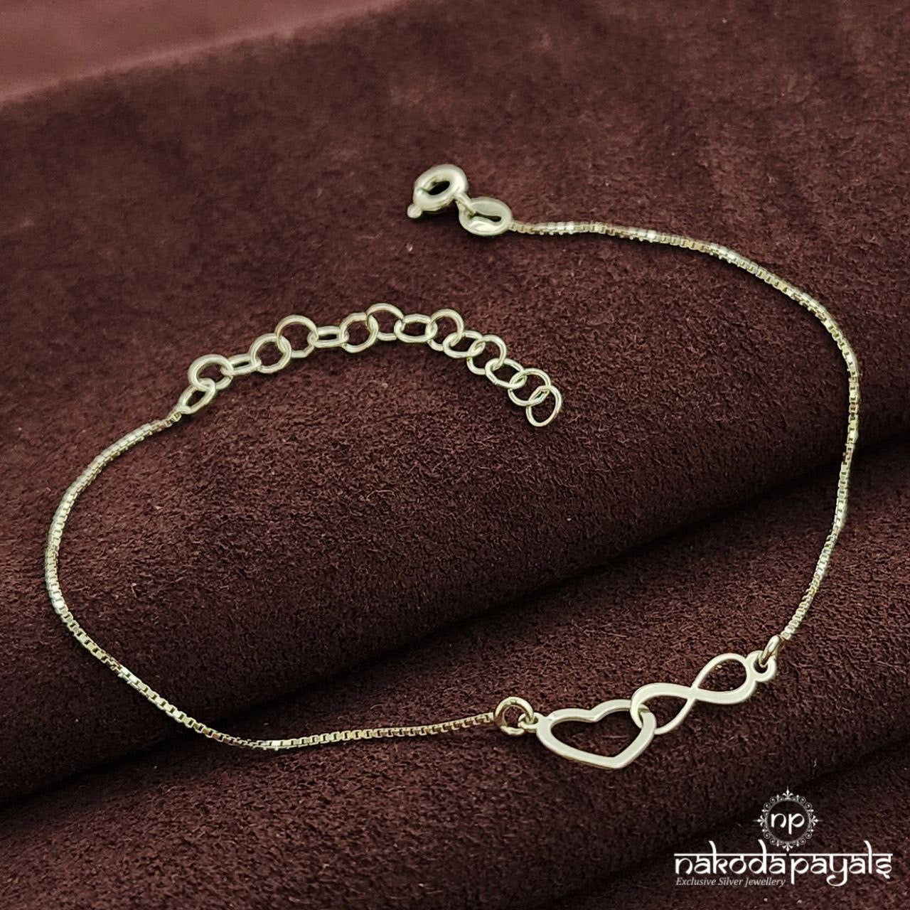 Infinity Heart Bracelet (St3736)