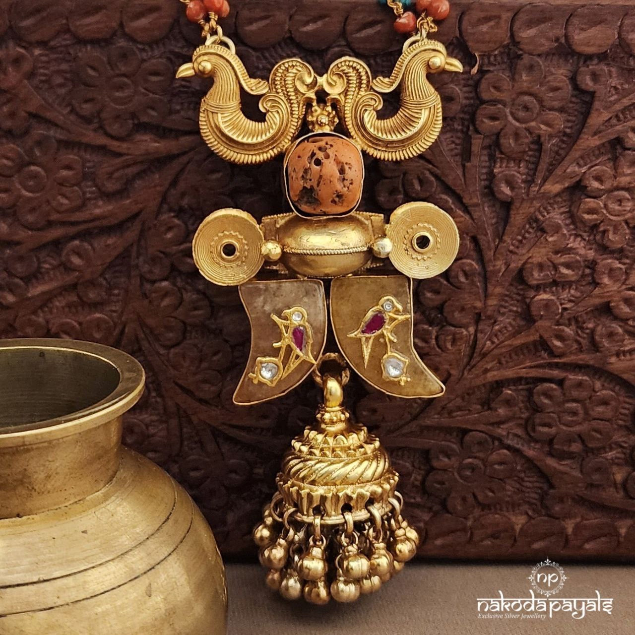 Turquoise Coral Puligore Neckpiece (Gn9599)