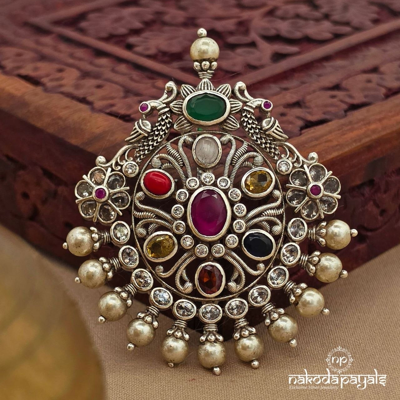 Navratan Pearl Pendant (P2609)