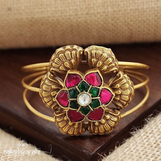 Multicoloured Floral Adjustable Kada (Gk3170)