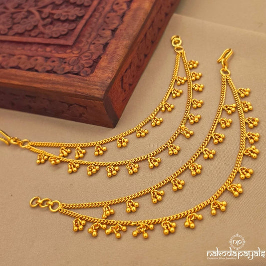 Braided Layered Ball Drops Maati (Gm1198)